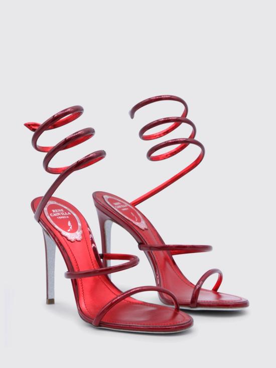 26SS 르네 카오빌라 힐/펌프스 C123511050001 3098 Red - RENE CAOVILLA