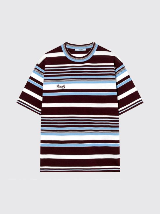 26SS 프라다 반팔 티셔츠 P24B3HOOO19BR F0RUE Amaranth