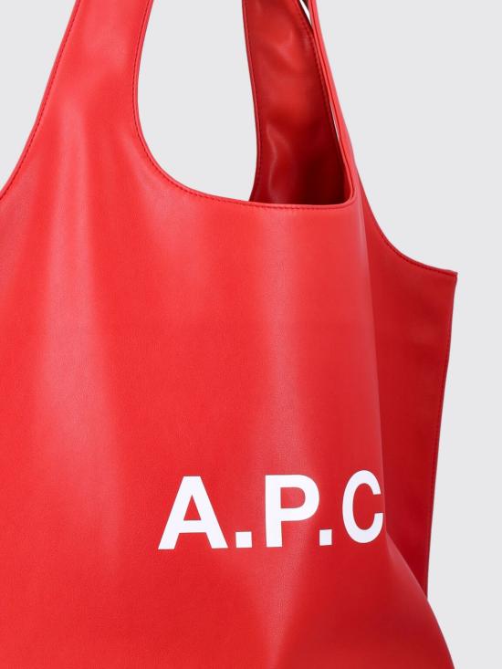 26SS 아페쎄 나논 로고 토트백 M61565PUAAT GAA Red - A.P.C.