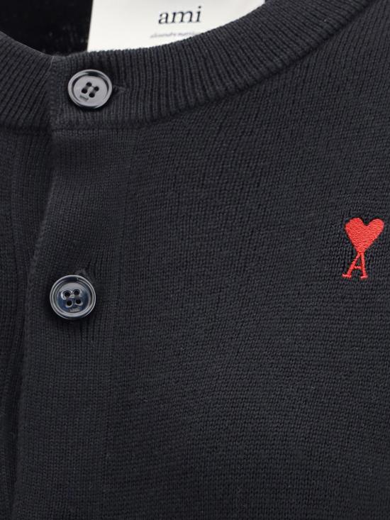 26SS 아미 크루넥 울 가디건 FKC361001 009 Black - AMI