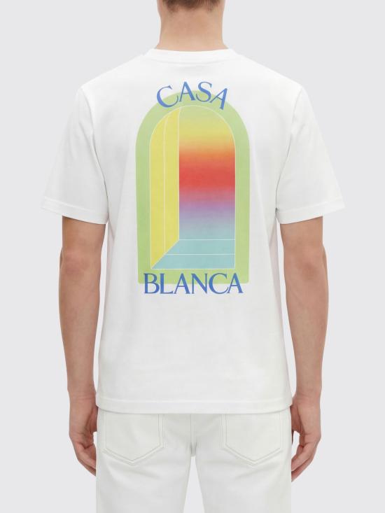 26SS 카사블랑카 반팔 티셔츠 MSP26JTS00113 BRIGHTWHIT White - CASABLANCA