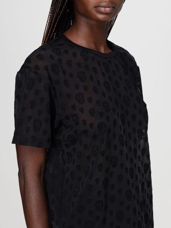 26SS 알렉산더 맥퀸 반팔 티셔츠 858610QCAMQ 1000 Black - ALEXANDER MCQUEEN