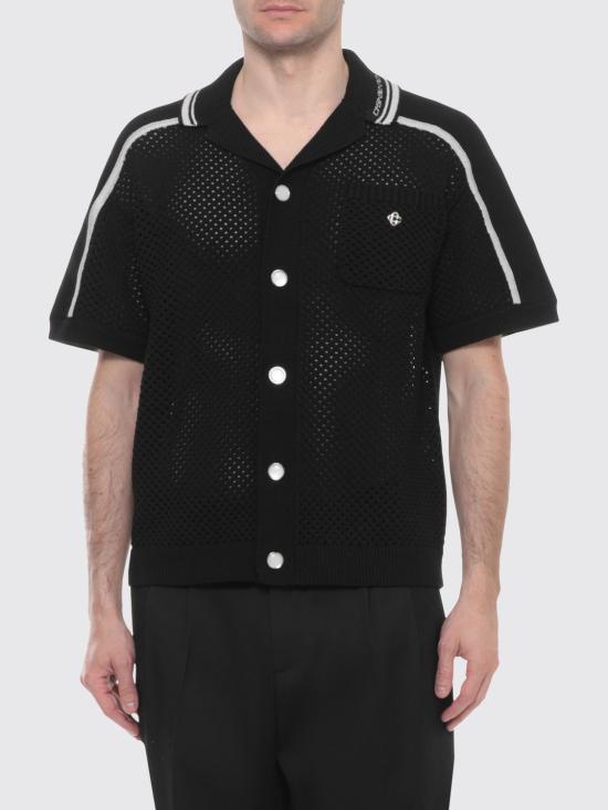 26SS 카사블랑카 반팔 셔츠 MSS26KW1320 01 Black