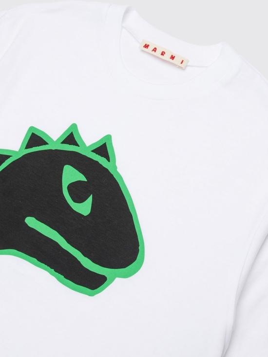 26SS [키즈] 마르니 티셔츠 M01712M00L9 0M100 White - MARNI