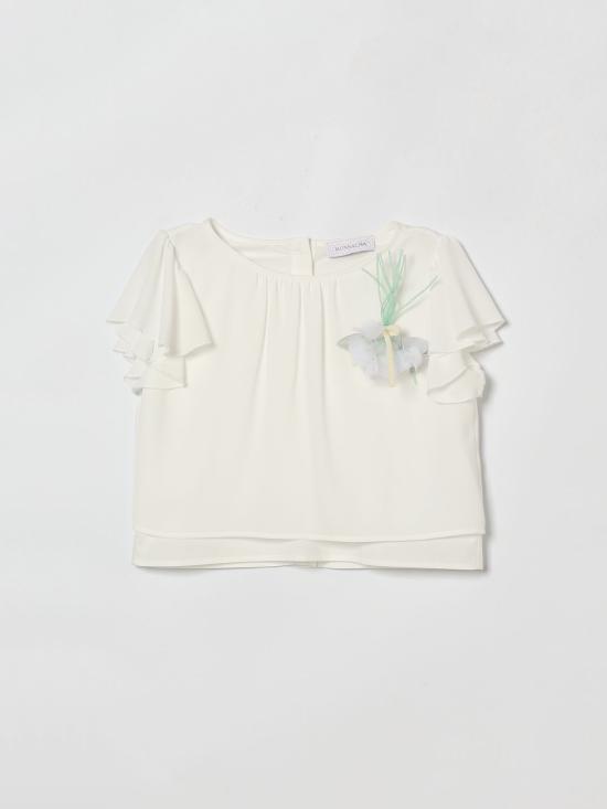 26SS [키즈] 모나리자 셔츠 71G3047119 0001 Yellow Cream