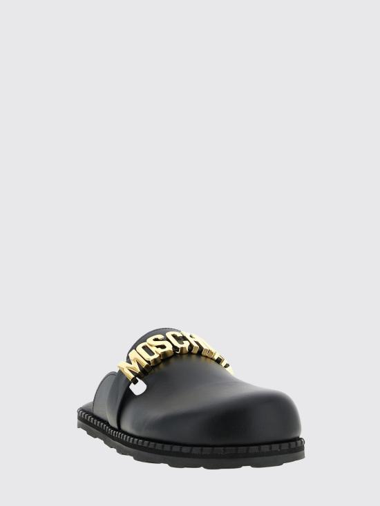 26SS 모스키노 플랫 슈즈 MA10162G1OMF0 000 Black - MOSCHINO