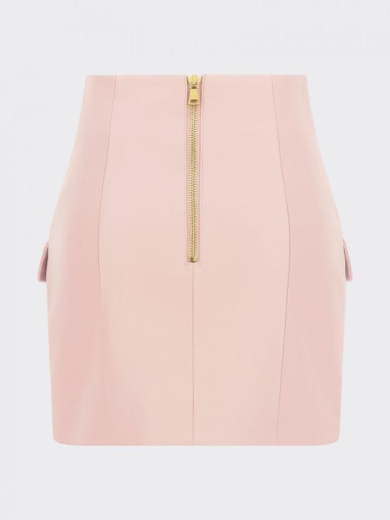 26SS 발망 숏 스커트 GF1LBB29LE04 4HR Pink - BALMAIN