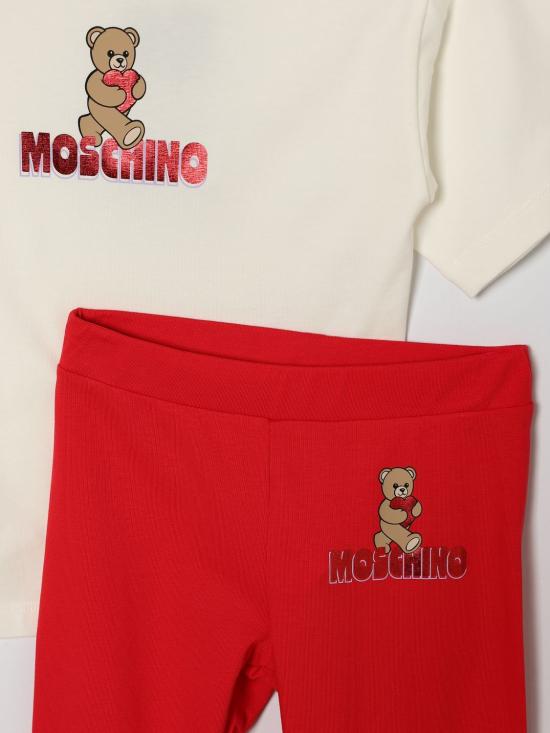 26SS [키즈] 모스키노 캐주얼 세트 HCG00DLBA00 83979 Red - MOSCHINO