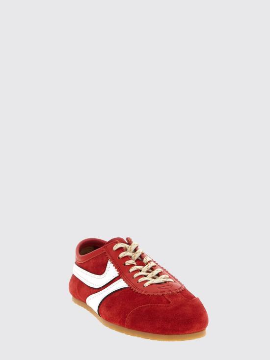 26SS 드리스 반 노튼 스웨이드 스니커즈 2610117220126 352 Red - DRIES VAN NOTEN