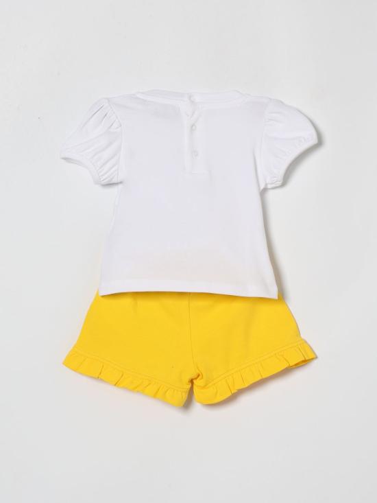 26SS [키즈] 모스키노 오버롤 MBG01OLBA00 82673 White - MOSCHINO