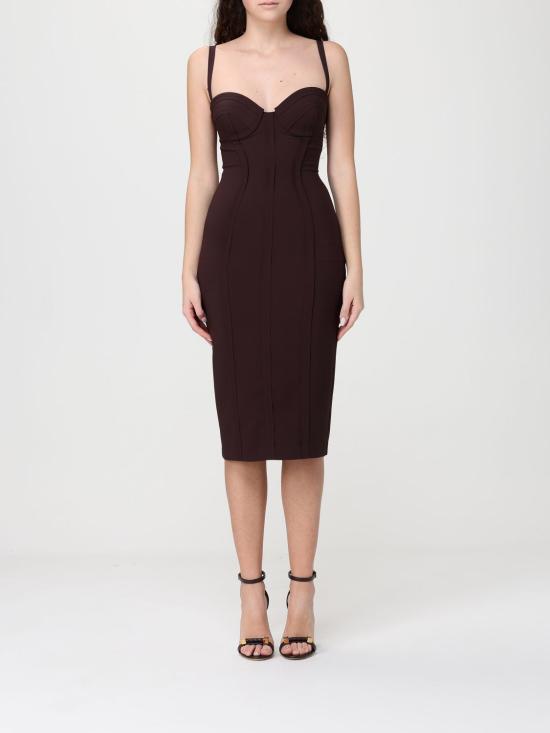 26SS 엘리자베타프랜치 롱 원피스 AB91861E2 644 Brown