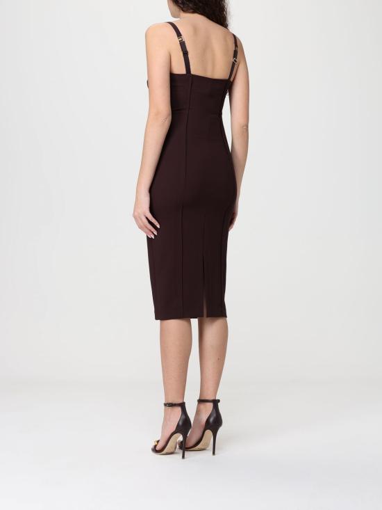 26SS 엘리자베타프랜치 롱 원피스 AB91861E2 644 Brown - ELISABETTA FRANCHI