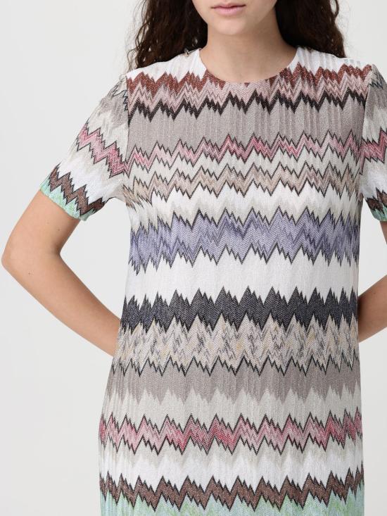 26SS 미소니 롱 원피스 DS26SG1OBR014W SM9Y3 White - MISSONI