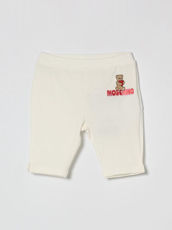 26SS [키즈] 모스키노 스트레이트 팬츠 MDP03JLBA00 10063 White