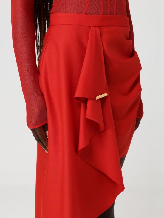 26SS 엘리자베타프랜치 미디 스커트 GO17061E2 H85 Red - ELISABETTA FRANCHI