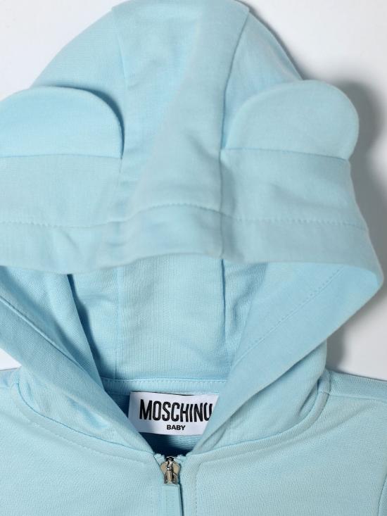 26SS [키즈] 모스키노 풀오버 MUF067LCA19 40304 Blue - MOSCHINO