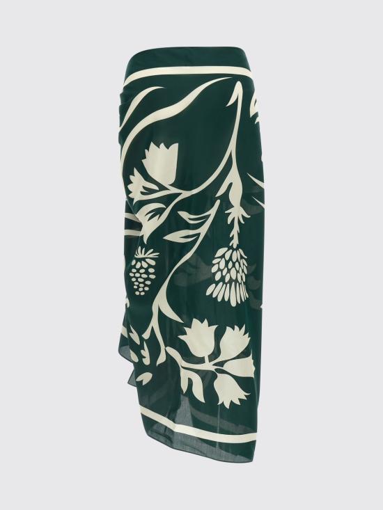 26SS 에레스 롱 스커트 082603 SCARABEEPANAMA Forest Green - ERES