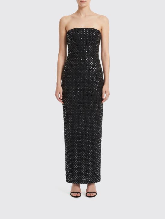 26SS 로테이트 롱 원피스 115049 100 Black