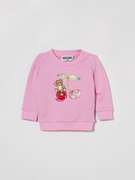 26SS [키즈] 모스키노 풀오버 MGF02KLCA52 51473 Pink