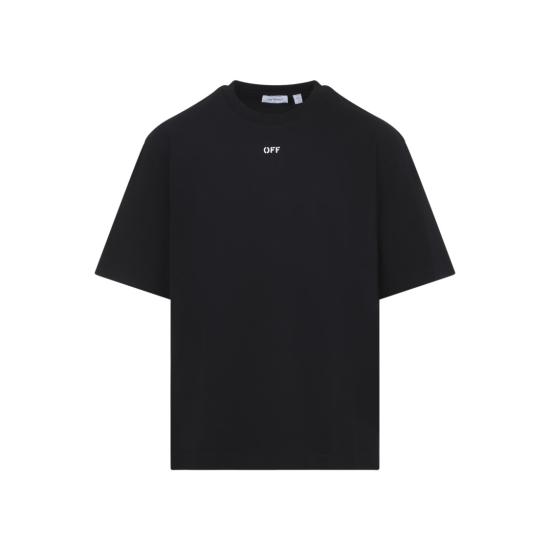 26SS 오프화이트 반팔 티셔츠 44MAA120S26J004001 Black