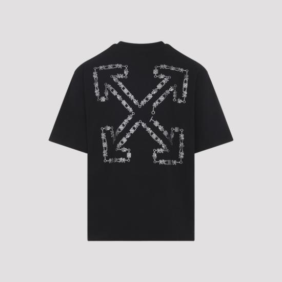 26SS 오프화이트 반팔 티셔츠 44MAA120S26J004001 Black - OFF WHITE