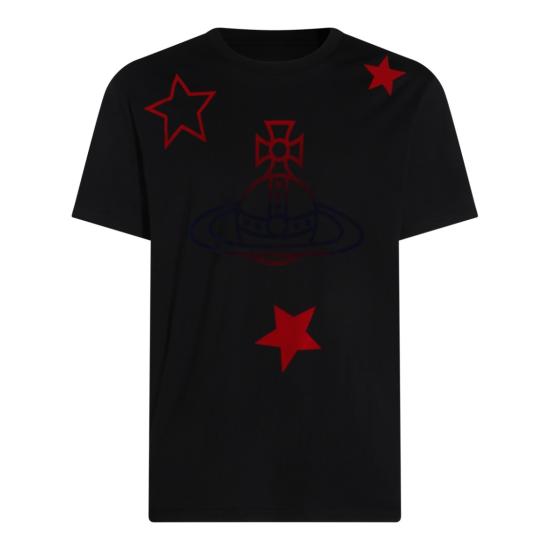 26SS 비비안웨스트우드 반팔 티셔츠 3G010056J00B9N401 Black