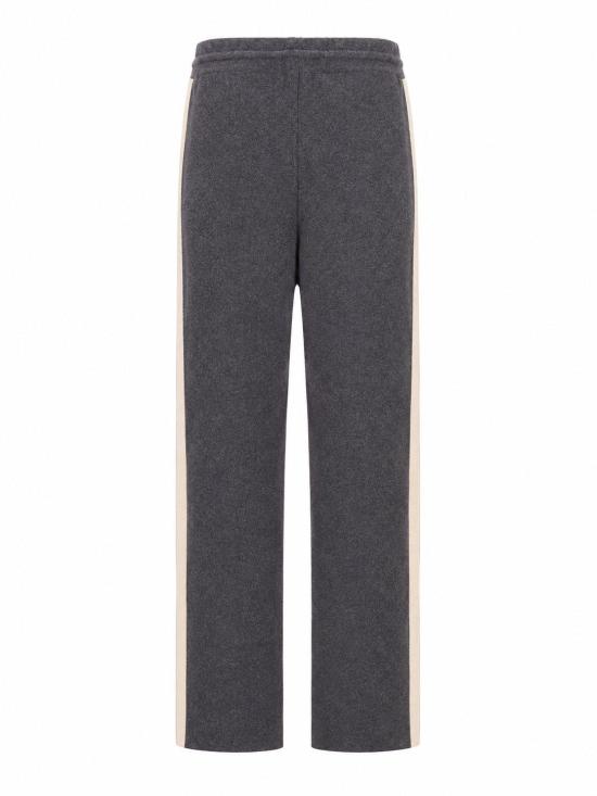 26FW 팜앤젤스 스트레이트 팬츠 PWHG037F25KNI001 0703 DARK GREY OFF WHITE - PALM ANGELS