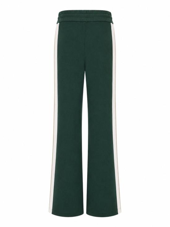 26FW 팜앤젤스 스트레이트 팬츠 PWCH028F25FAB001 5203 DARK GREEN OFF WHITE - PALM ANGELS