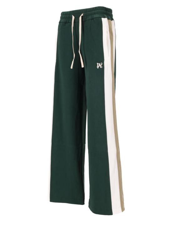 26FW 팜앤젤스 스트레이트 팬츠 PWCH028F25FAB001 5203 DARK GREEN OFF WHITE - PALM ANGELS