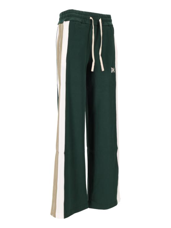 26FW 팜앤젤스 스트레이트 팬츠 PWCH028F25FAB001 5203 DARK GREEN OFF WHITE - PALM ANGELS