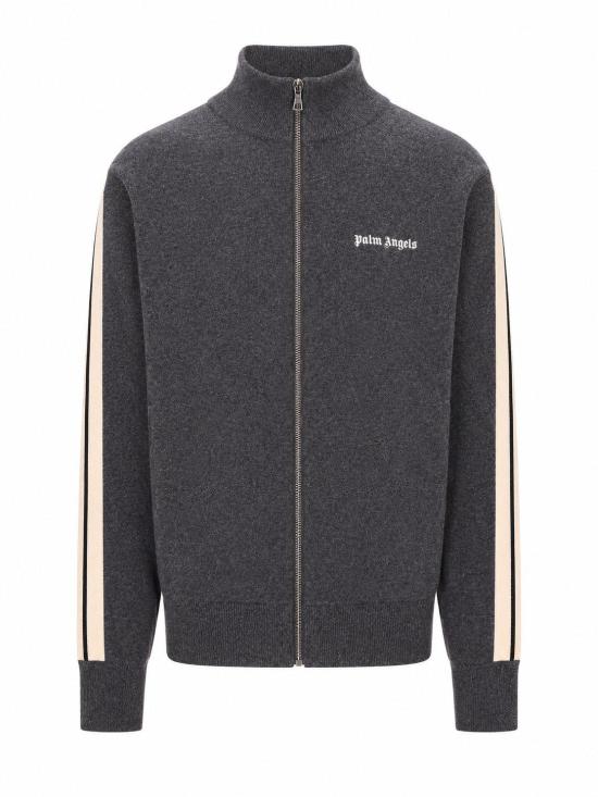 26FW 팜앤젤스 스웨터 PWHA062F25KNI001 0703 DARK GREY OFF WHITE