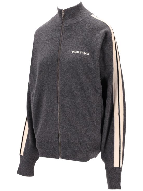 26FW 팜앤젤스 스웨터 PWHA062F25KNI001 0703 DARK GREY OFF WHITE - PALM ANGELS