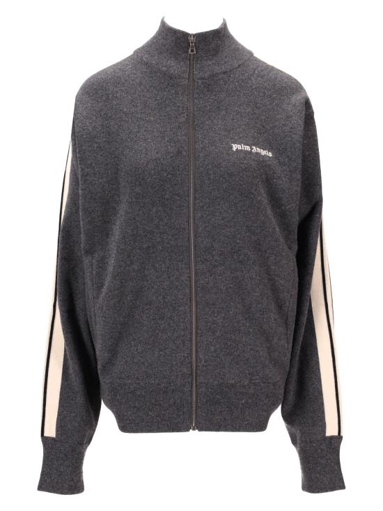 26FW 팜앤젤스 스웨터 PWHA062F25KNI001 0703 DARK GREY OFF WHITE