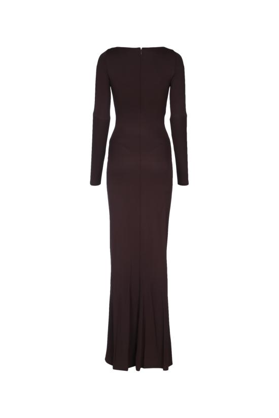 26SS 엘리자베타프랜치 롱 원피스 ABR1461E2 EV9 CIOCCOLATO - ELISABETTA FRANCHI