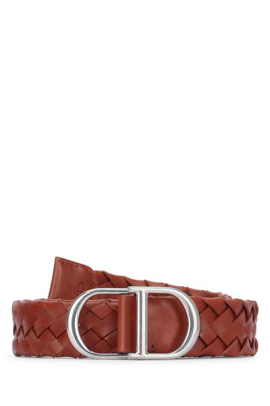 26SS 디올 가죽 벨트 4596PDJAZ 108 BROWN