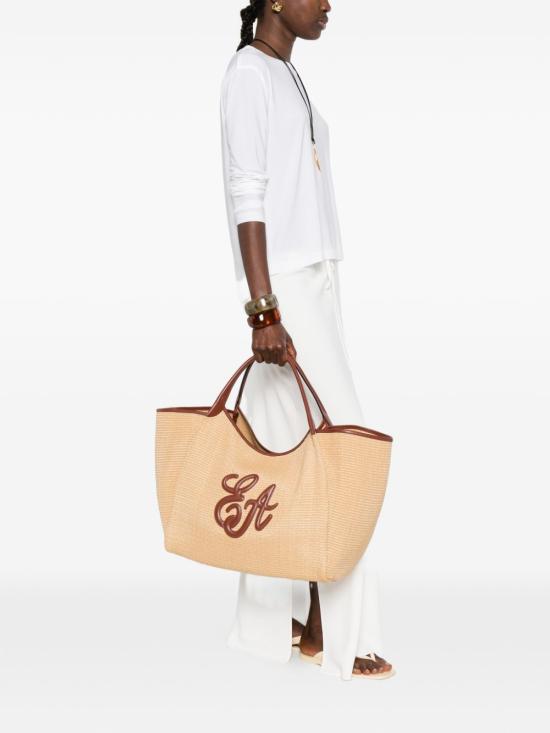 26SS 엠포리오 아르마니 토트백 EW001008 AF25819M1334 Cuoio - EMPORIO ARMANI