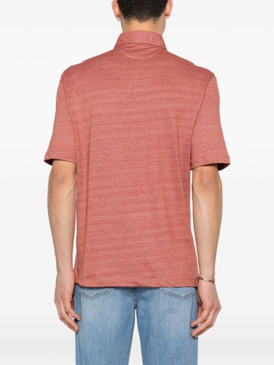 26SS 브루넬로 쿠치넬리 저지 폴로 셔츠 MR8273915 C694 Red - BRUNELLO CUCINELLI