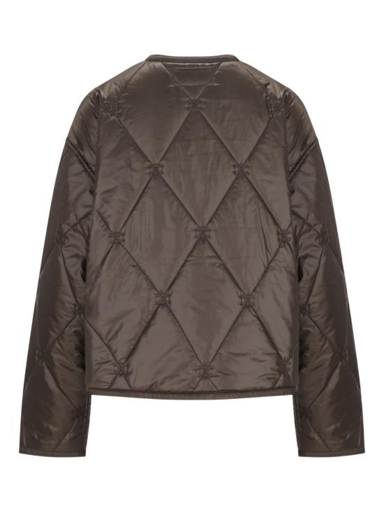 26SS 셀린느 라이트 나일론 퀼트 재킷 RV12F1474 02ZK Kaki - CELINE