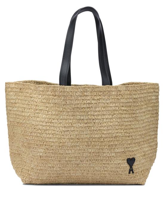 26SS 아미 빅 하트 로고 라피아 토트백 ULL740 AW0036113 Beige