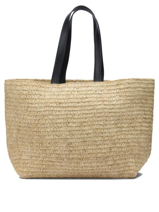 26SS 아미 빅 하트 로고 라피아 토트백 ULL740 AW0036113 Beige - AMI