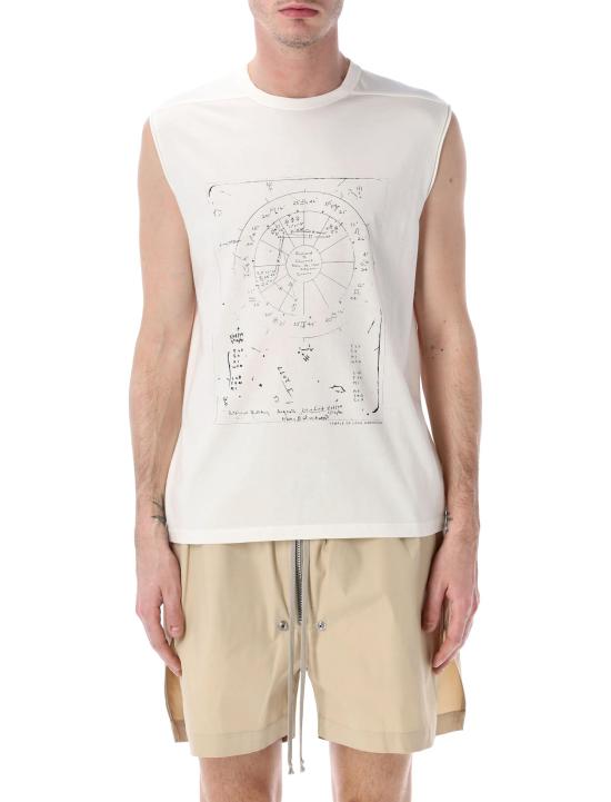 26SS 릭 오웬스 폴로 티셔츠 RR01F2132JAEP13 1109 MILK BLACK PRINT