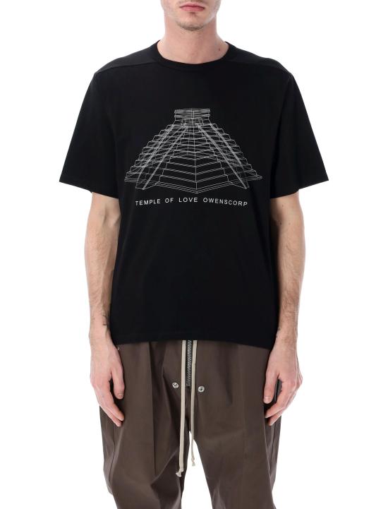 26SS 릭 오웬스 폴로 티셔츠 RR01F2232JAEP16 0911 BLACK MILK PRINT