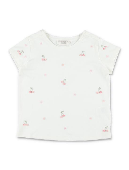 26SS [키즈] 봉쁘앙 폴로 셔츠 S06GTSK00009 102 MILK WHITE