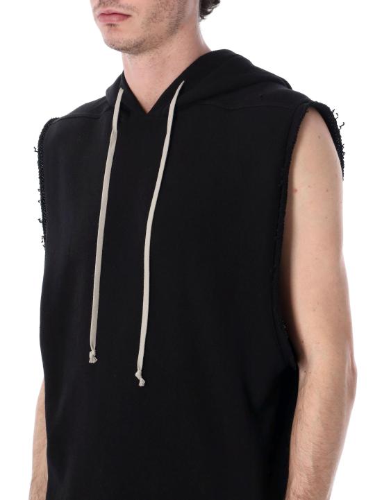 26SS 릭 오웬스 후드 티셔츠 RU01F2153JNT 09 BLACK - RICK OWENS
