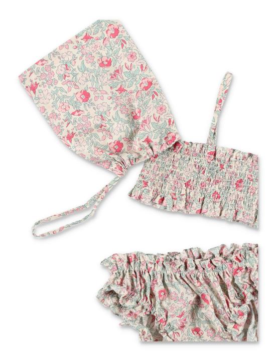 26SS [키즈] 봉쁘앙 비키니 S06GSSW00003 528 RASPBERRY FLOWERS - BONPOINT