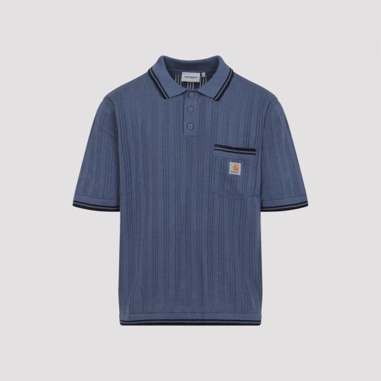 26SS 칼하트 WIP 폴로 티셔츠 I0361683QHXX03 VELVET BLUE DEEP NIGHT MULTICOLOUR - CARHARTT WIP