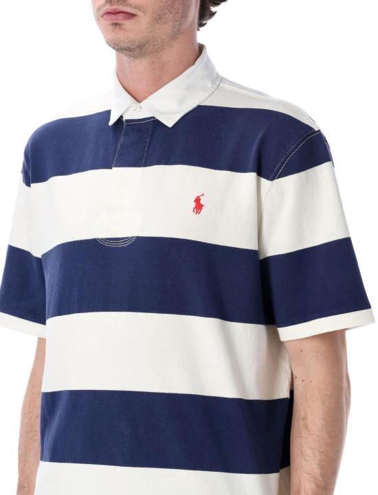 26SS 랄프 로렌 폴로 티셔츠 710964538 501 WHITE NAVY - RALPH LAUREN