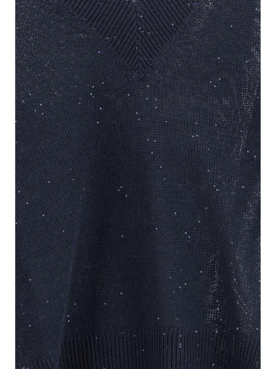 26SS 브루넬로 쿠치넬리 스웨터 MDT746412 C4224 BLUE - BRUNELLO CUCINELLI