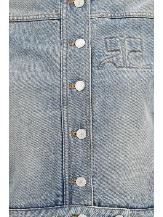 26SS 쿠레쥬 자켓 126DBL335DE0058 7055 LIGHT BLUE - COURREGES