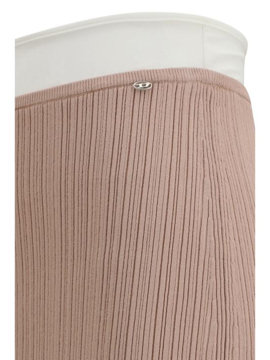 26SS 디젤 미디 스커트 A208400WICK 7AW PINK - DIESEL